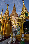 Yangon Myanmar. Shwedagon Pagoda (the Golden Stupa).  